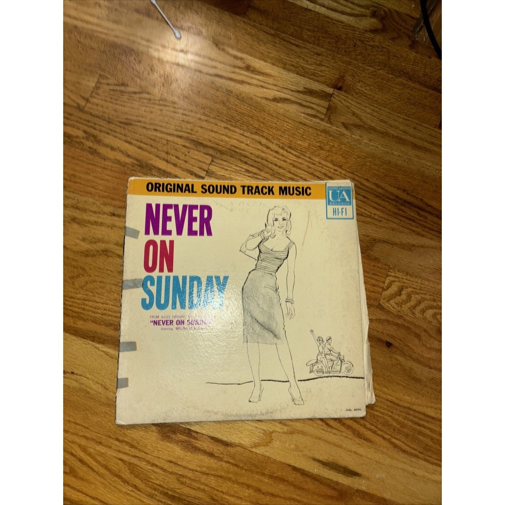 NEVER ON A SUNDAY - Original Soundtrack‎ CD 1998 RYKO Excellent Cond! OST